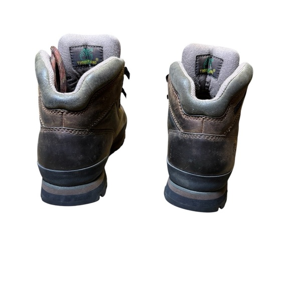 🤎 Timberland Euro Hiker Leather Boots Sz 7 🌲 Brown Trail Outdoor Adventure Boot🤎 - Picture 3 of 6